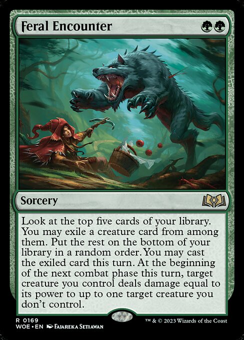 Feral Encounter - Wilds of Eldraine - 169