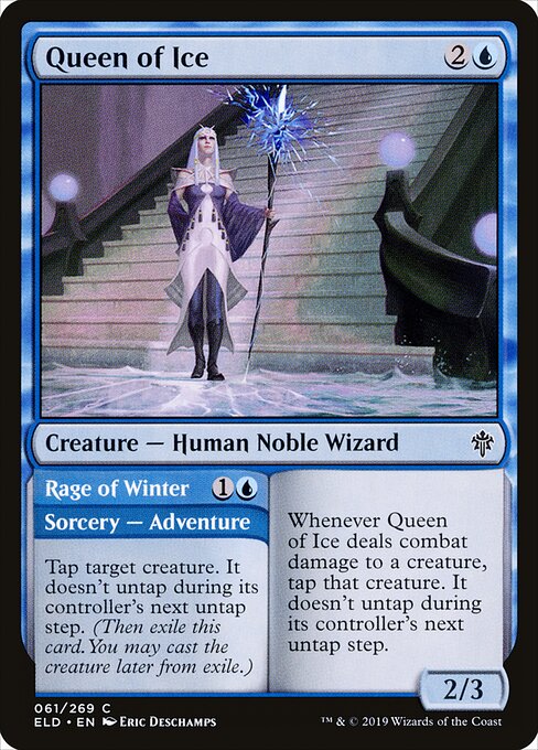 Queen of Ice // Rage of Winter - Throne of Eldraine - 61