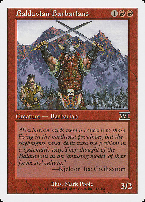Balduvian Barbarians - Classic Sixth Edition - 166