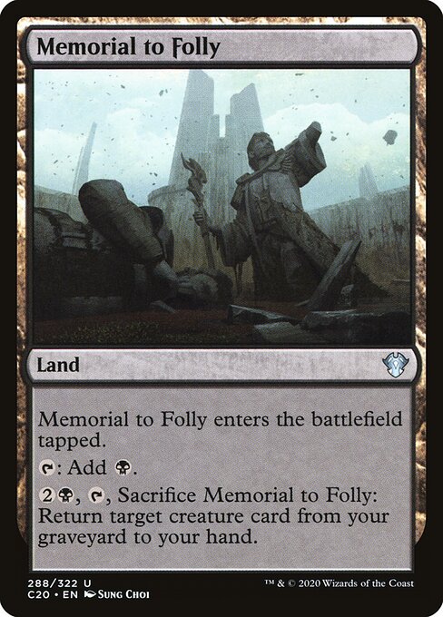 Memorial to Folly - Commander 2020 - 288