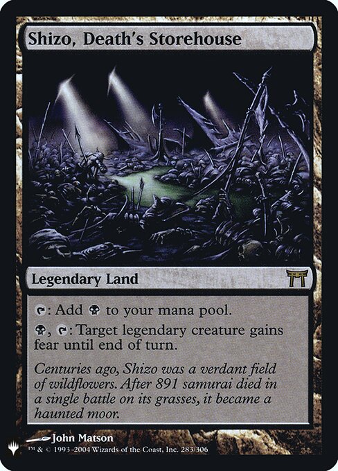 Shizo, Death's Storehouse - The List - CHK-283