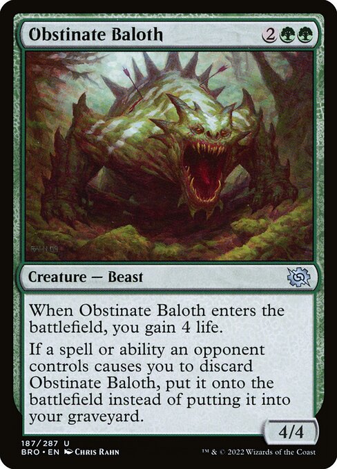 Obstinate Baloth - The Brothers' War - 187