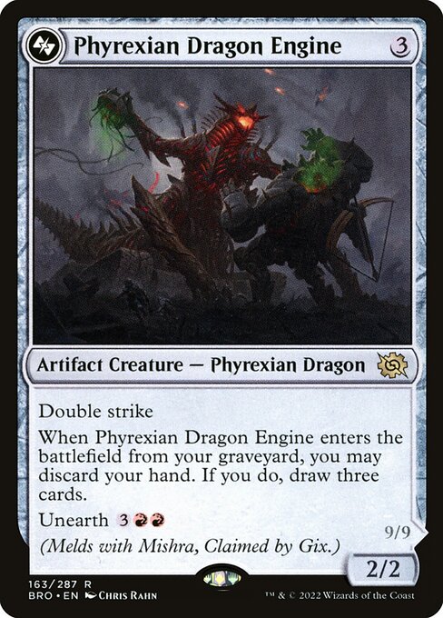 Phyrexian Dragon Engine // Mishra, Lost to Phyrexia - The Brothers' War - 163