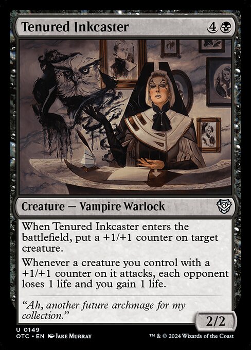 Tenured Inkcaster - Outlaws of Thunder Junction Commander - 149