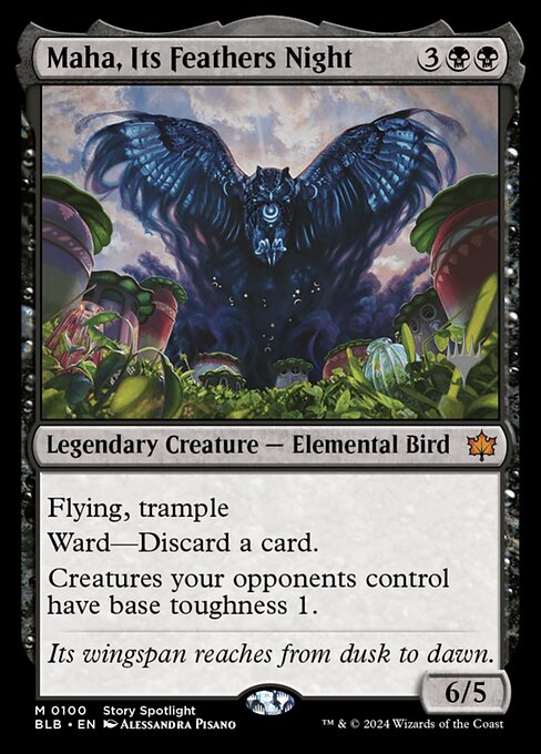 Maha, Its Feathers Night - Bloomburrow Promos - 100p