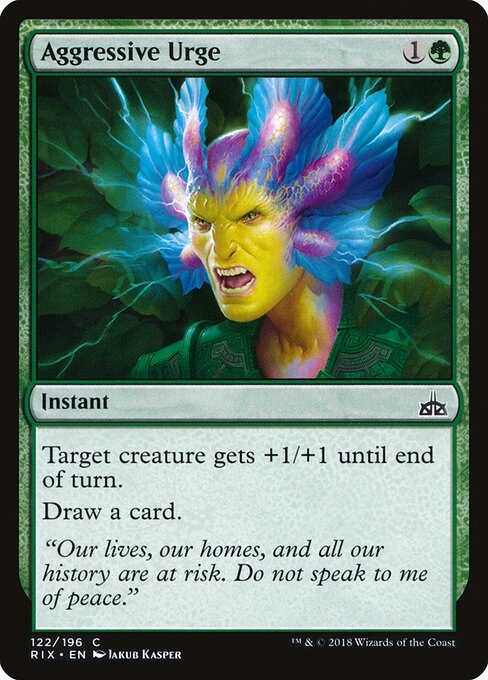 Aggressive Urge - Rivals of Ixalan - 122