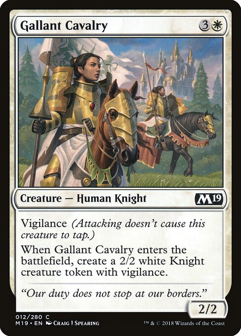 Gallant Cavalry - Core Set 2019 - 12