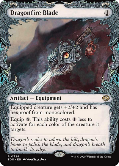 Dragonfire Blade (Showcase) [Tarkir: Dragonstorm]