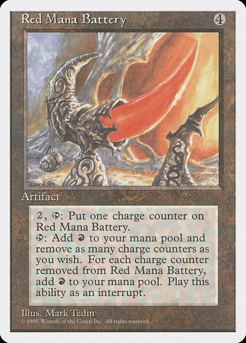Red Mana Battery - Fourth Edition - 343