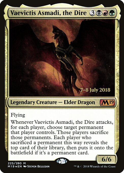 Vaevictis Asmadi, the Dire - Core Set 2019 Promos - 225s