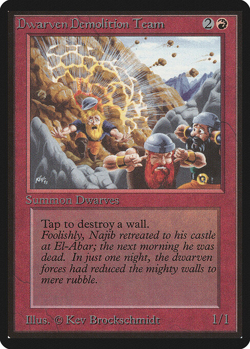 Dwarven Demolition Team - Limited Edition Beta - 143