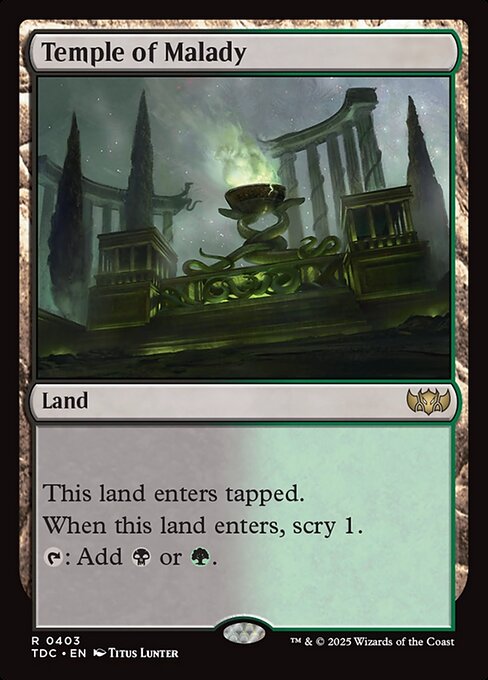 Temple of Malady - Tarkir: Dragonstorm Commander - 403
