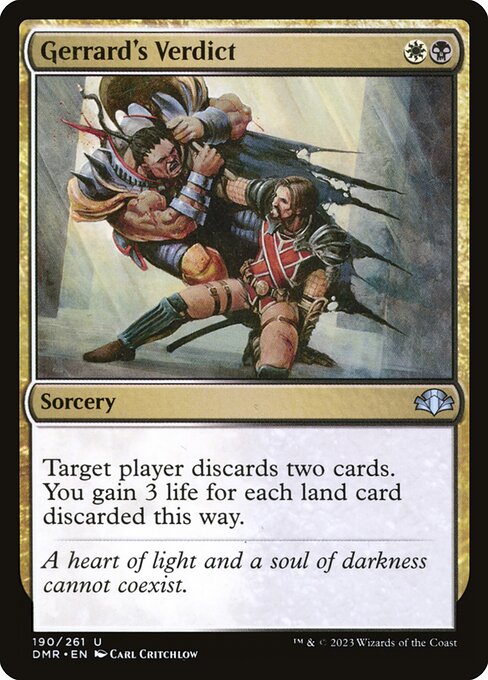 Gerrard's Verdict - Dominaria Remastered - 190