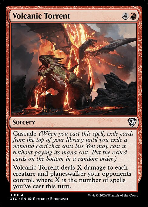 Volcanic Torrent - Outlaws of Thunder Junction Commander - 184