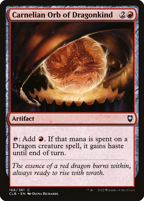Carnelian Orb of Dragonkind - Commander Legends: Battle for Baldur's Gate - 166