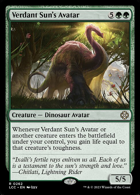 Verdant Sun's Avatar - The Lost Caverns of Ixalan Commander - 262