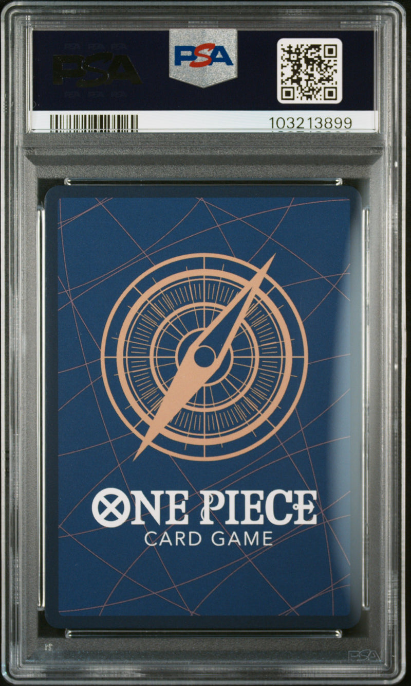 MONKEY D. LUFFY ALTERNATE ART 2023 ONE PIECE JAPANESE OP05-AWAKENING OF THE NEW ERA PSA GEM MT 10
