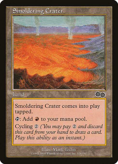 Smoldering Crater - Urza's Saga - 328