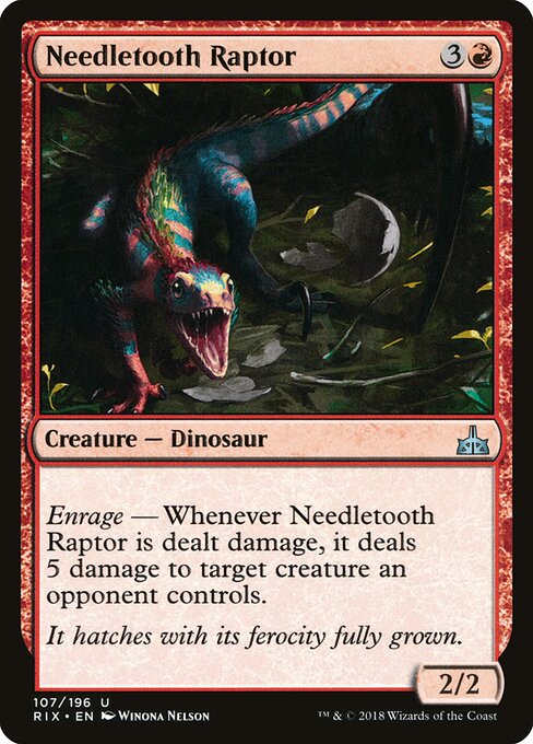 Needletooth Raptor - Rivals of Ixalan - 107