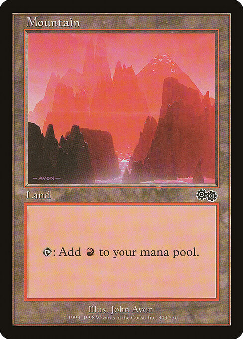 Mountain - Urza's Saga - 343