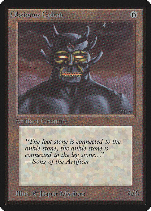Obsianus Golem - Limited Edition Beta - 268