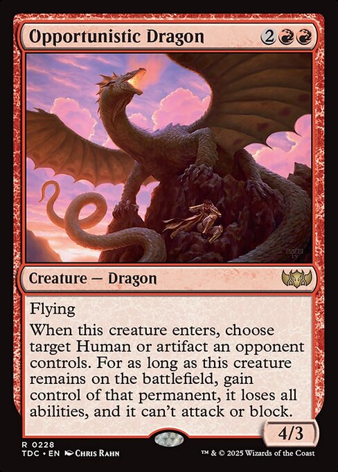 Opportunistic Dragon - Tarkir: Dragonstorm Commander - 228