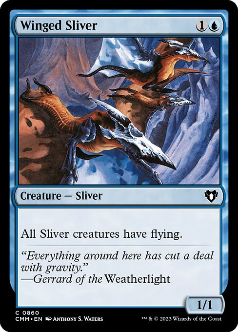 Winged Sliver - Commander Masters - 860