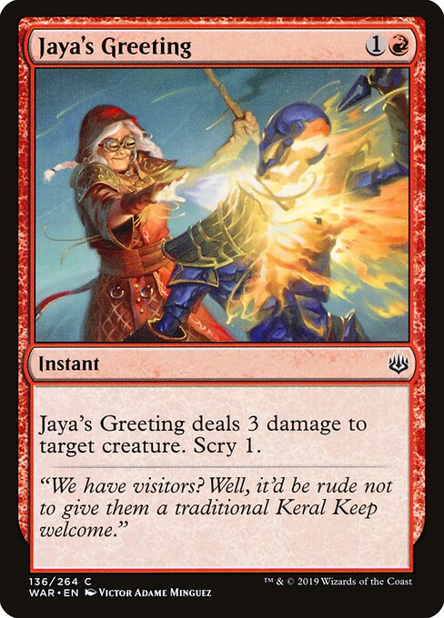 Jaya's Greeting - War of the Spark - 136