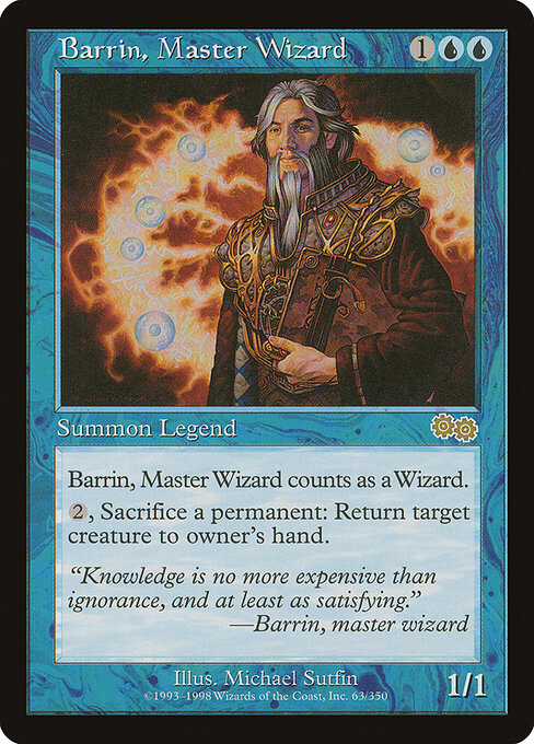 Barrin, Master Wizard - Urza's Saga - 63