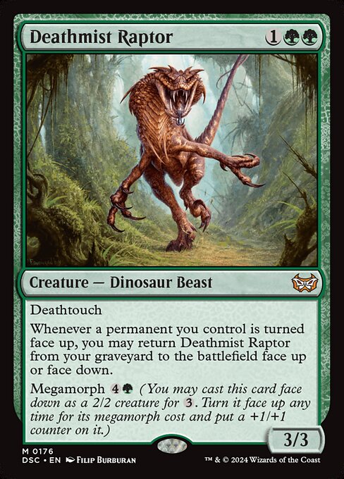 Deathmist Raptor - Duskmourn: House of Horror Commander - 176