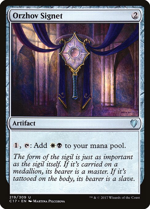 Orzhov Signet - Commander 2017 - 219