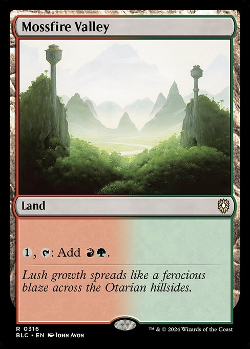 Mossfire Valley - Bloomburrow Commander - 316