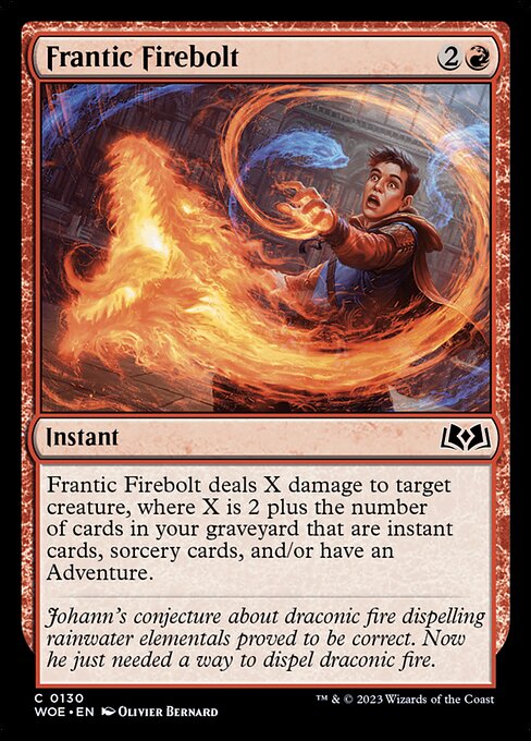 Frantic Firebolt - Wilds of Eldraine - 130