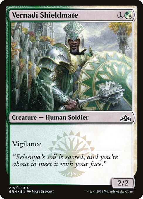 Vernadi Shieldmate - Guilds of Ravnica - 219