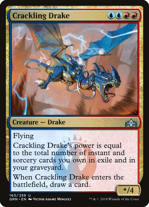 Crackling Drake - Guilds of Ravnica - 163