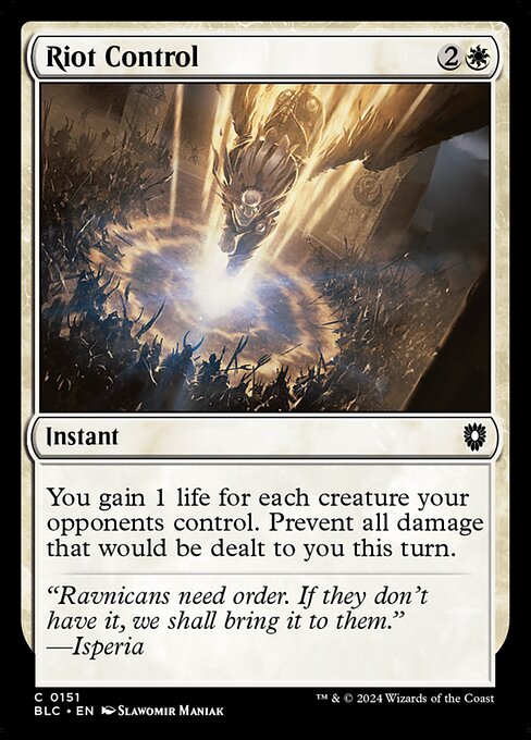 Riot Control - Bloomburrow Commander - 151