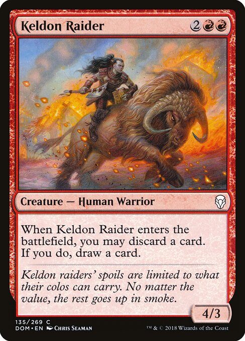 Keldon Raider - Dominaria - 135