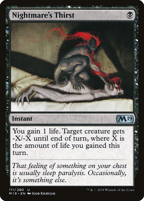 Nightmare's Thirst - Core Set 2019 - 111