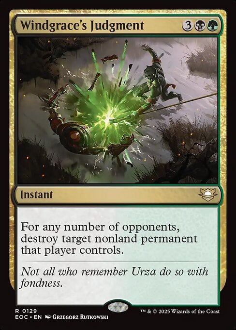 Windgrace's Judgment - Edge of Eternities Commander - 129