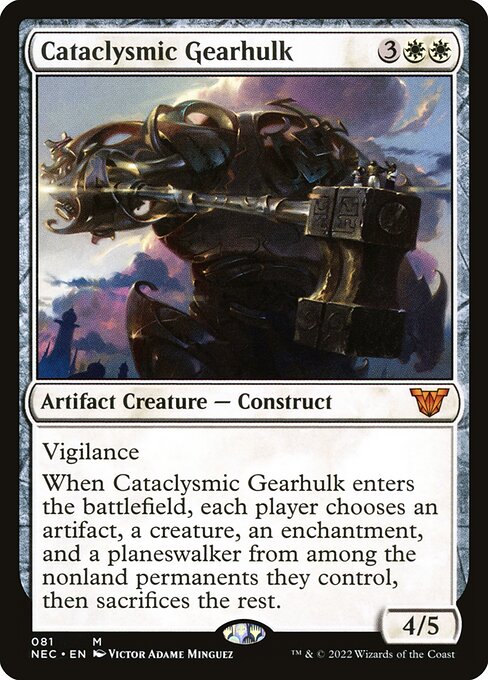 Cataclysmic Gearhulk - Neon Dynasty Commander - 81