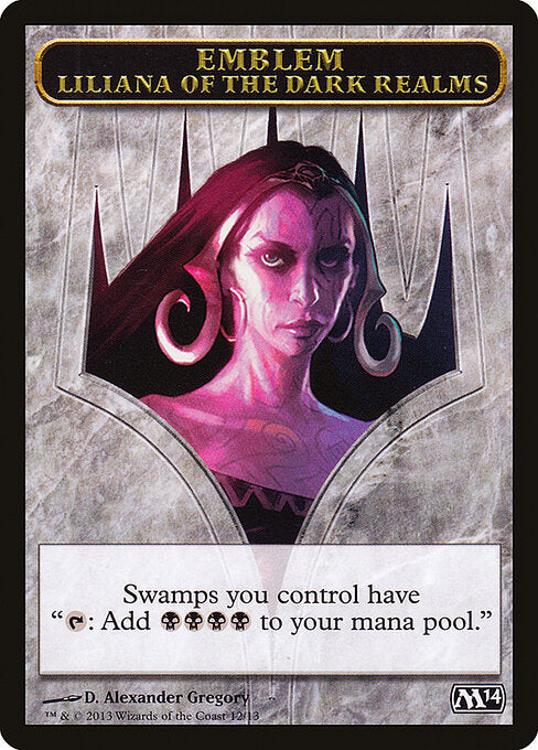 Liliana of the Dark Realms Emblem - Magic 2014 - 12