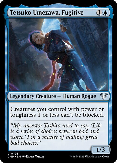 Tetsuko Umezawa, Fugitive - Commander Masters - 126