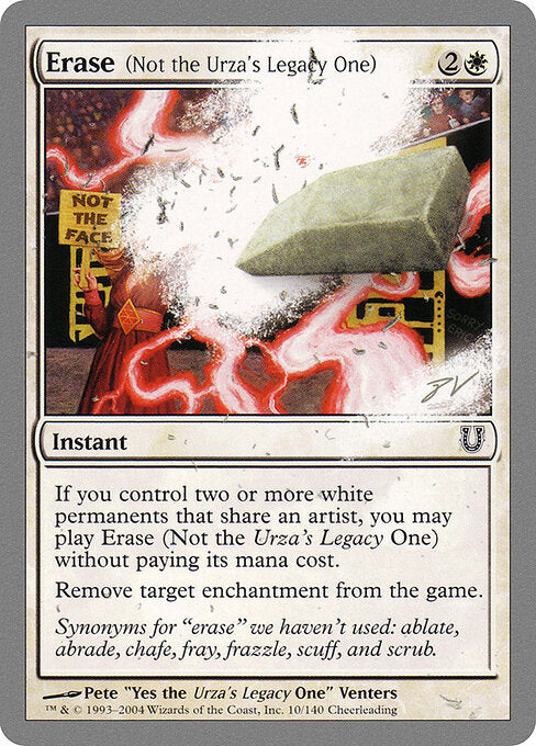 Erase (Not the Urza's Legacy One) - Unhinged - 10
