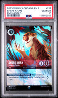 SHERE KHAN ENCHANTED 2023 DISNEY LORCANA EN 2-RISE OF THE FLOODBORN PSA GEM MT 10