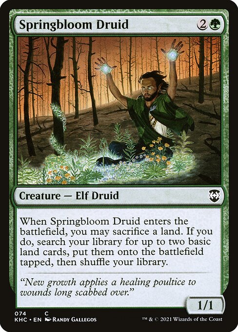 Springbloom Druid - Kaldheim Commander - 74