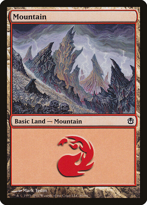Mountain - Duel Decks: Ajani vs. Nicol Bolas - 80