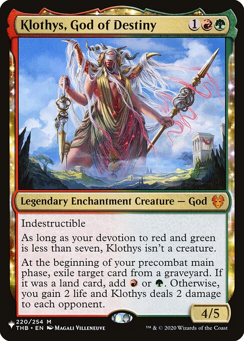 Klothys, God of Destiny - The List - THB-220