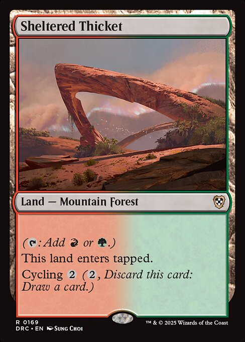 Sheltered Thicket - Aetherdrift Commander - 169