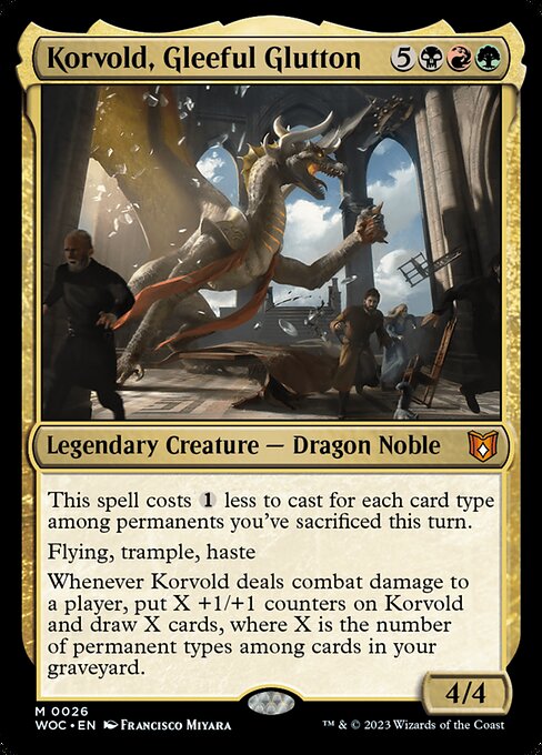 Korvold, Gleeful Glutton - Wilds of Eldraine Commander - 26