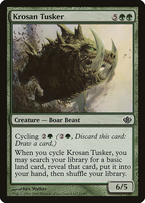 Krosan Tusker - Duel Decks: Garruk vs. Liliana - 11